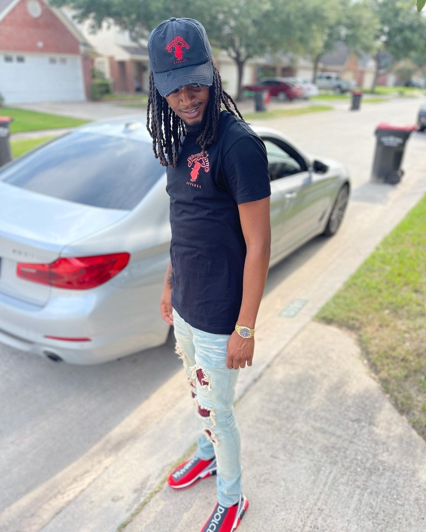 Definition Of Playa T-Shirt (Black/Red/Cream)
