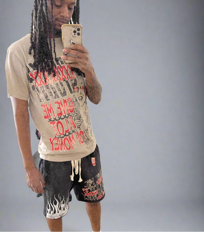 Give Me Money Graphic T-shirt/Shorts Set