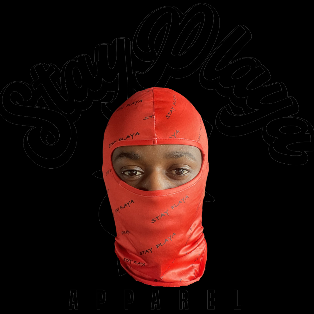 StayPlaya Full Covered Ski Mask Red/Black