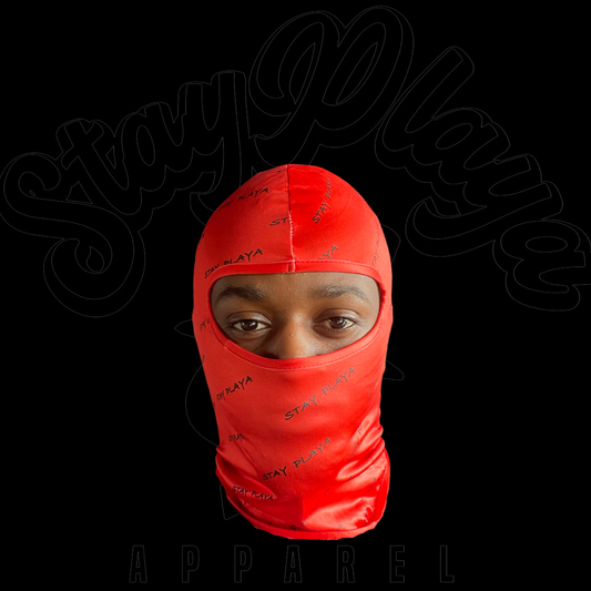 StayPlaya Full Covered Ski Mask Red/Black