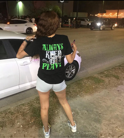 Always Keep It Playa T-Shirt (Black/Lime Green/Yellow/Gray)
