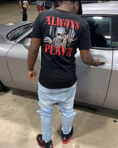 Always Keep It Playa T-Shirt (Black/Red/Gray)