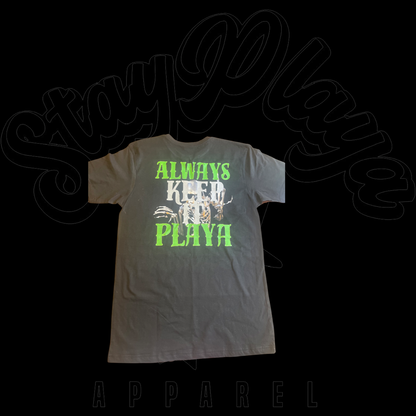 Always Keep It Playa T-Shirt (Black/Lime Green/Yellow/Gray)