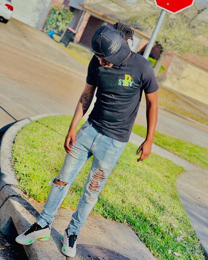 Always Keep It Playa T-Shirt (Black/Lime Green/Yellow/Gray)
