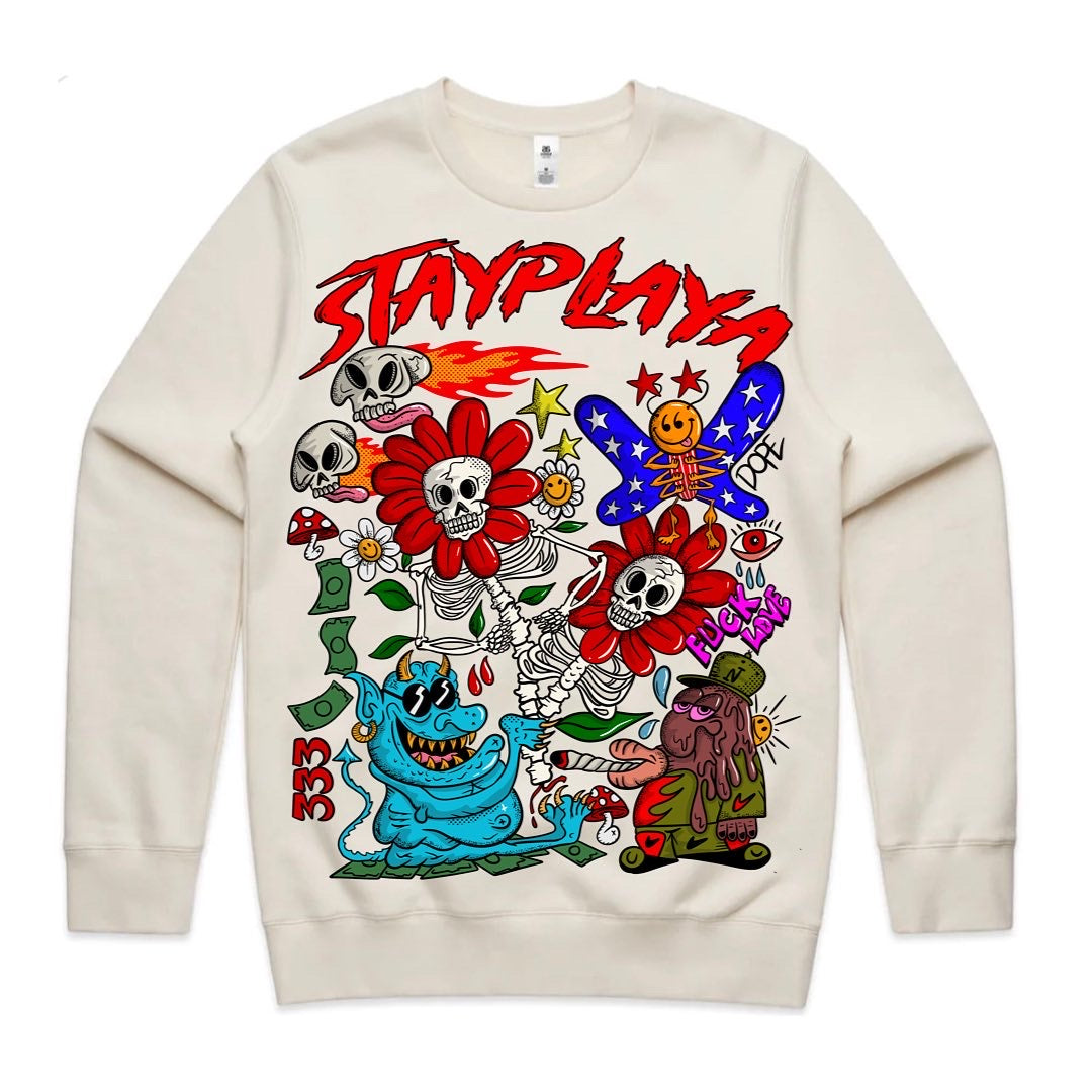 StayPlaya 333 Crew Neck Sweater