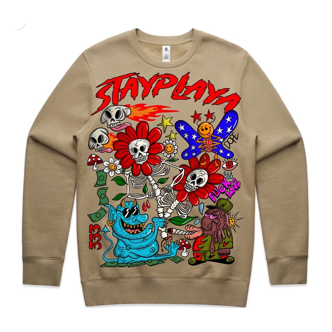 StayPlaya 333 Crew Neck Sweater
